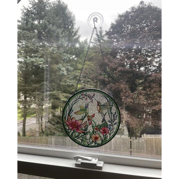 Hummingbird Stained Glass Sun Catcher - Picture 2 of 5